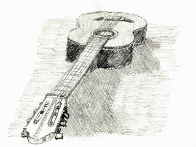 400x299 Pin By Drawing My Life On Musical Drawings Drawings - Instrument Sketches