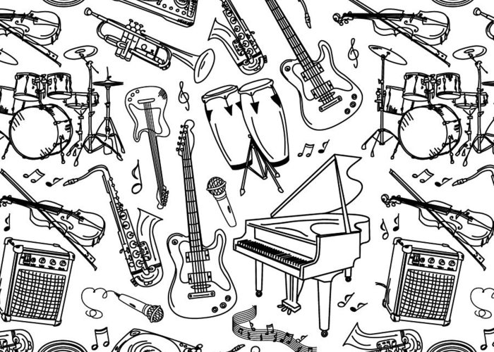 Instrument Sketches at PaintingValley.com | Explore collection of ...