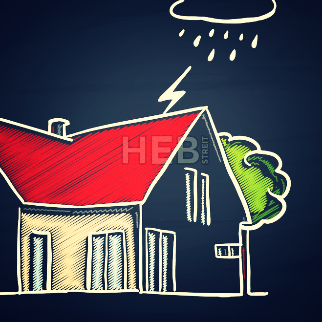 659x659 House Insurance Sketch On Blackboard Hebstreit - Insurance Sketch