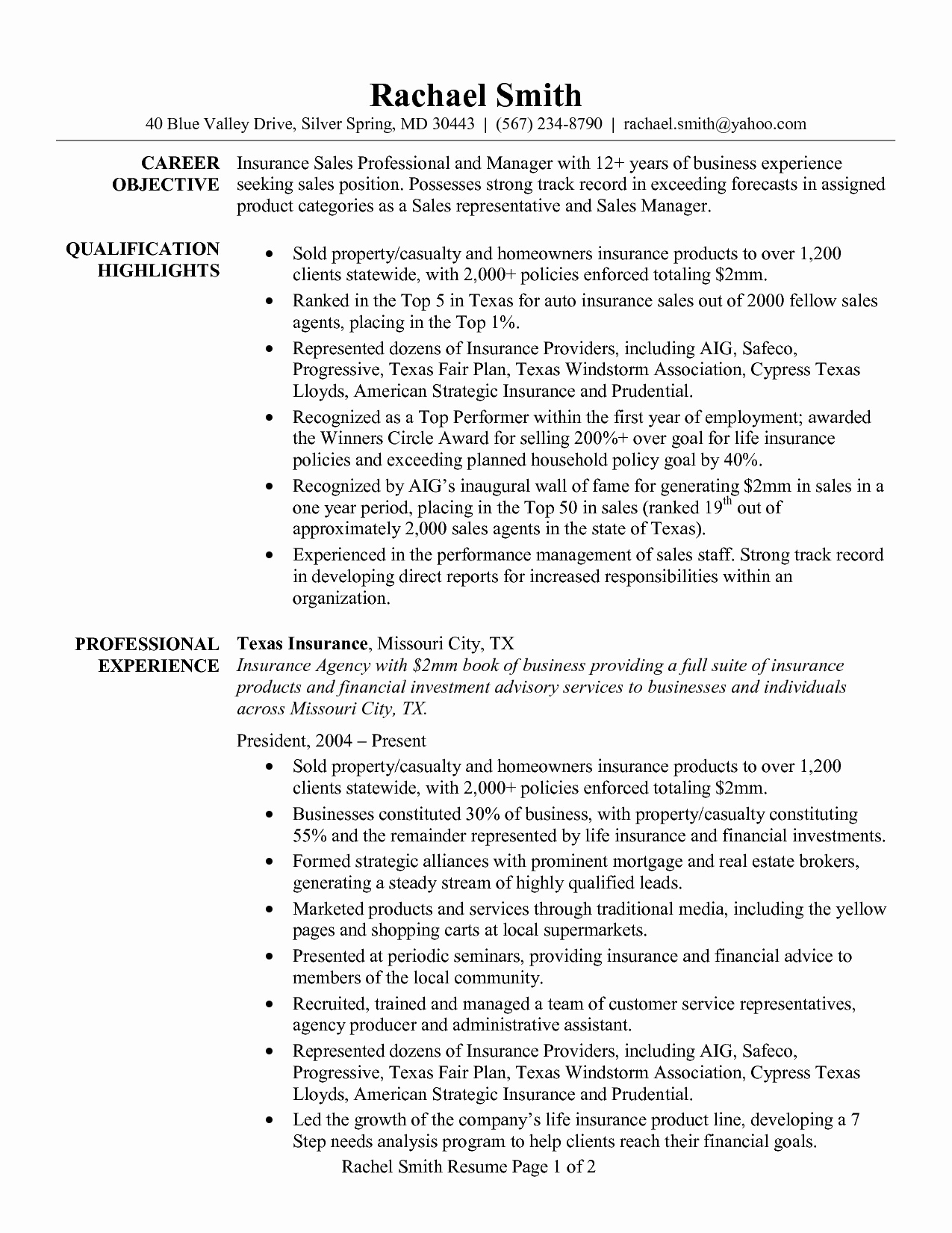 1275x1650 Insurance Declaration - Insurance Sketch