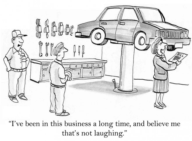 659x485 Car Repair Sketch - Insurance Sketch