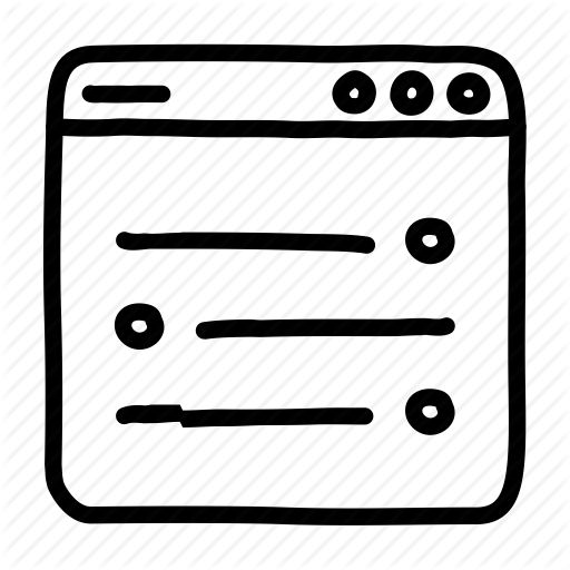 512x512 Interaction, Interface, List, Sketch, Ui, User, User Interface Icon - Interface Sketch