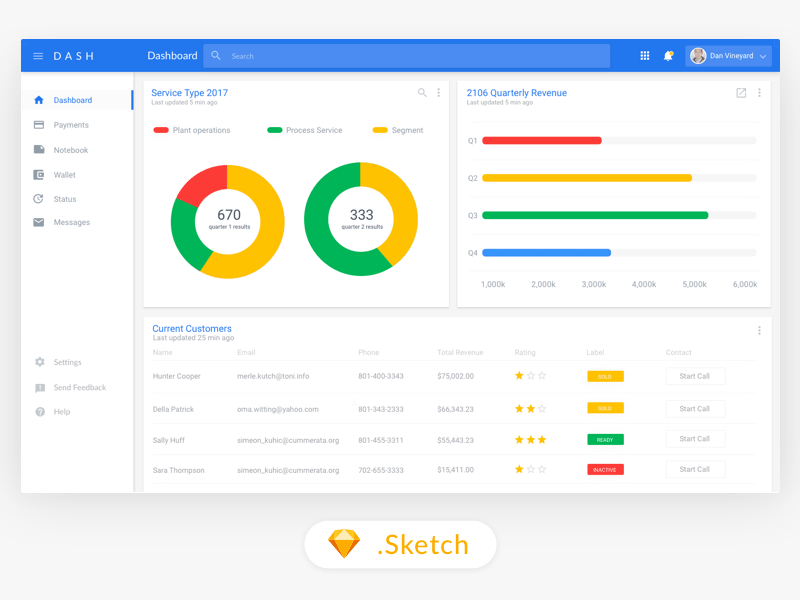 800x600 Material Design Desktop Interface Freebie - Interface Sketch