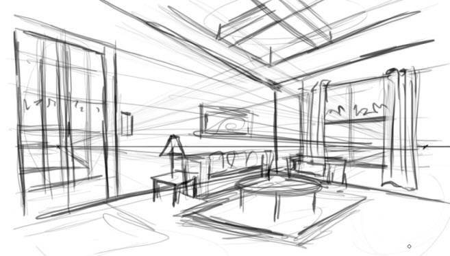 657x373 Sketch Interior Design Sketch Interior Design Vitlt Beauteous - Interior Design Sketches