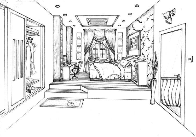 750x522 Interior Design Sketches Tutorial Awesome This Is My One Point - Interior Design Sketches Tutorial