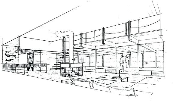 576x352 Interior Sketch Bedroom Perspective Drawing Living Room Two Point - Interior Design Sketches Tutorial