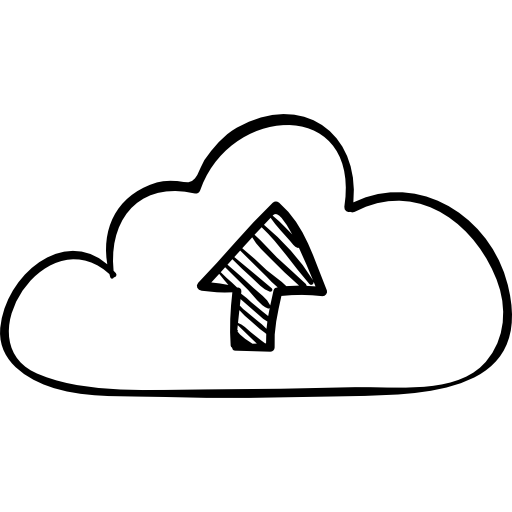 512x512 Upload To Internet Cloud Sketch - Internet Sketch