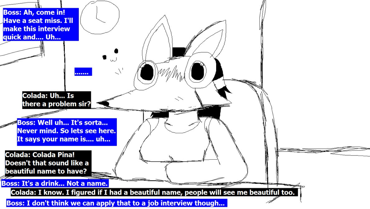 1188x673 Sketch Colada Job Interview Doodle By Pioxys - Interview Sketch