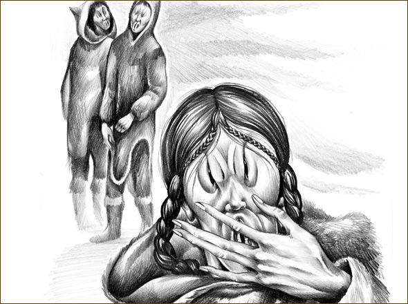 590x440 Ijiraq Warriors Of Myth Wiki Fandom Powered By Wikia - Inuit Sketch