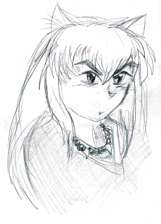541x750 Inuyasha Sketch By Wildgirl1977 - Inuyasha Sketch