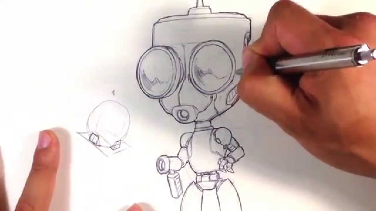 1280x720 Redesigning Gir From Invader Zim - Invader Zim Sketch