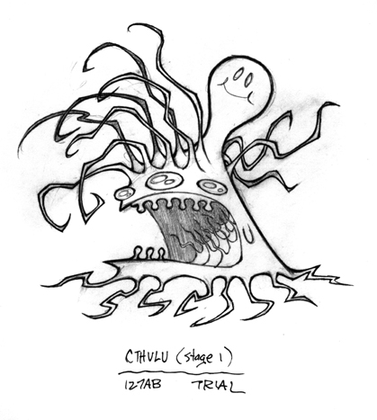 419x467 Cthulu Invader Zim Wiki Fandom Powered By Wikia - Invader Zim Sketch