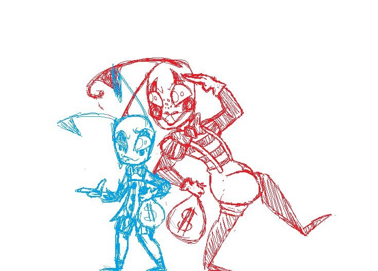 735x527 Unshared Sketches Invader Zim Amino - Invader Zim Sketch