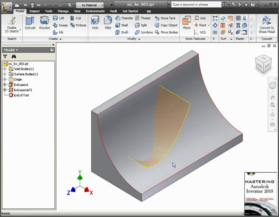 924x720 Autodesk Inventor 3d Sketch Intersection Curves - Inventor 3d Sketch
