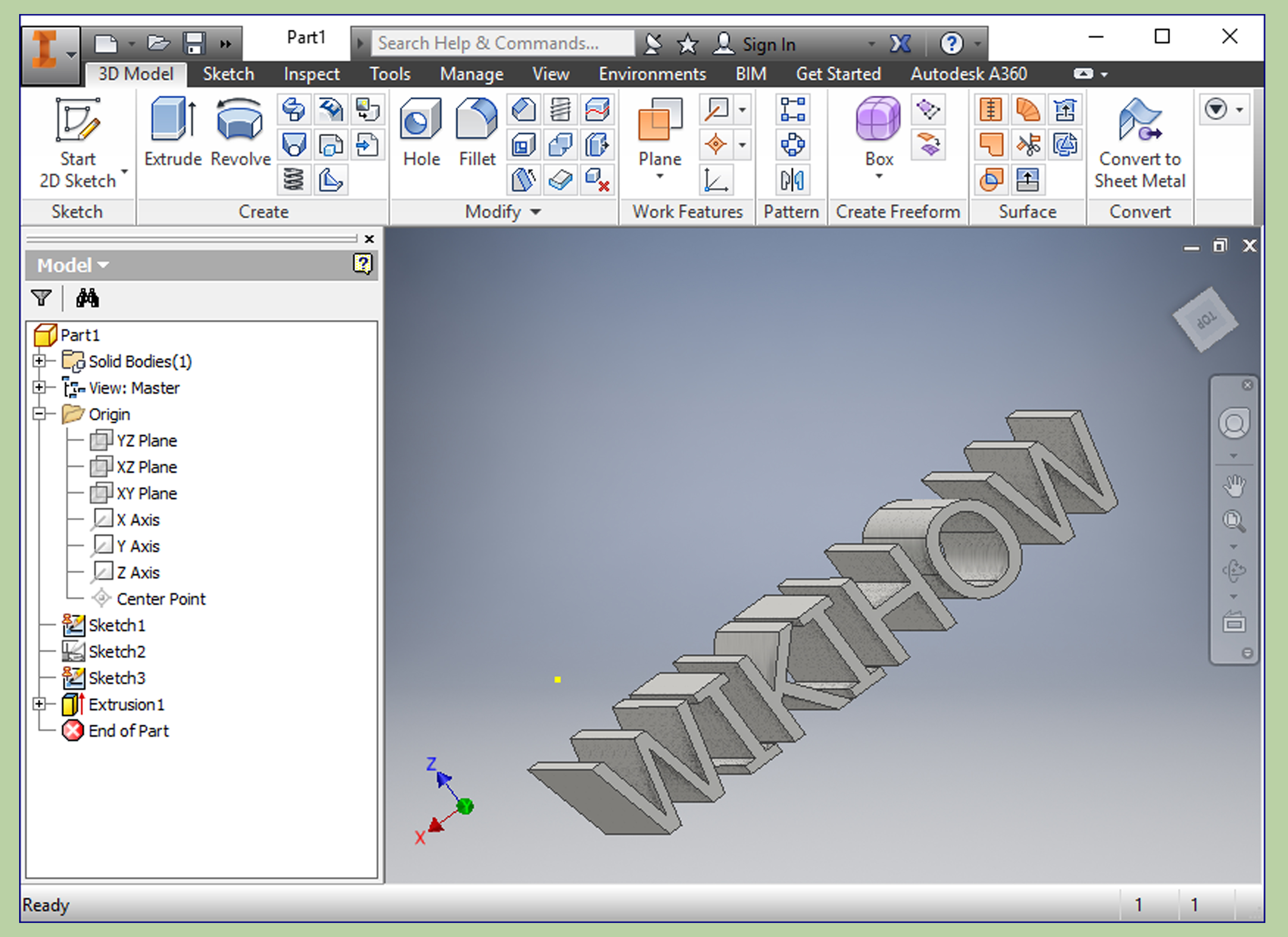 3300x2400 How To Extrude Text In Autodesk Inventor 14 Steps (With Pictures) - Inventor 3d Sketch