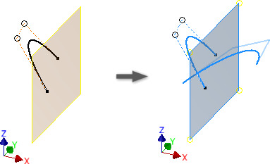 383x233 Mirror 3d Sketch Geometry Inventor Products Autodesk Knowledge - Inventor 3d Sketch