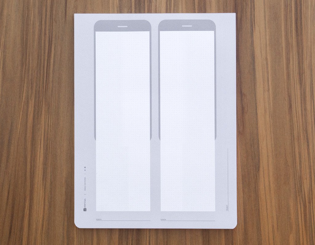 1024x797 Ui Stencils Mobile Sketch Pad - Ios Sketch Paper