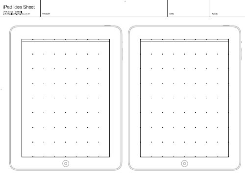 500x362 Free Printable Sketching, Wireframing And Note Taking Pdf - Ipad Sketch