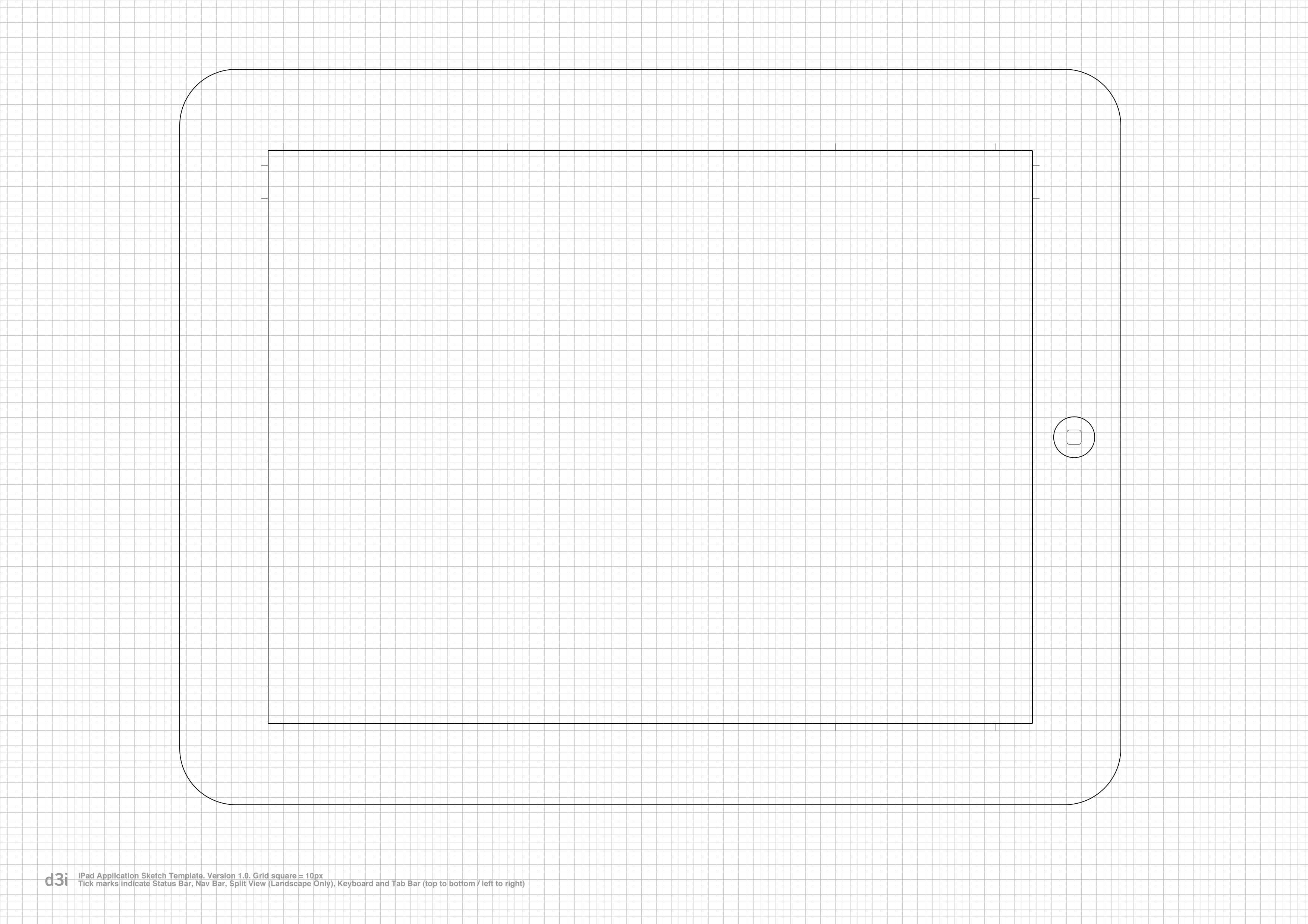 3508x2480 Ipad Application Sketch Template By Oliver Waters - Ipad Sketch