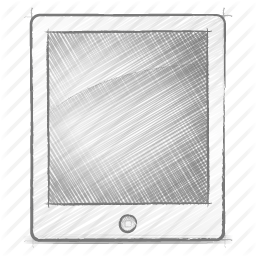 256x256 Engineering, Hand Drawn, Ipad, Sketch Icon - Ipad Sketch