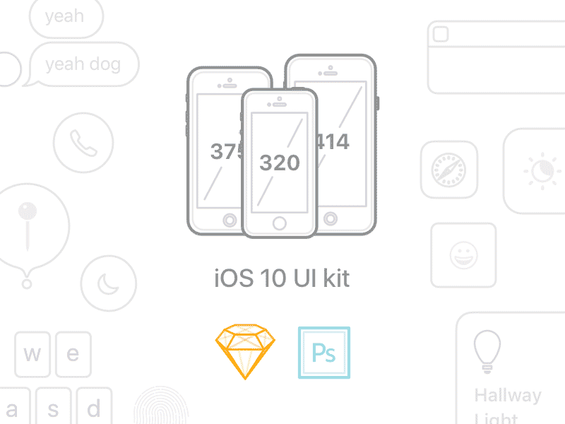800x600 Ios 10 Complete Ui (Sketch + Psd For Iphone 5, 6 And 6 Plus) By Oz - Iphone 6 Plus Sketch
