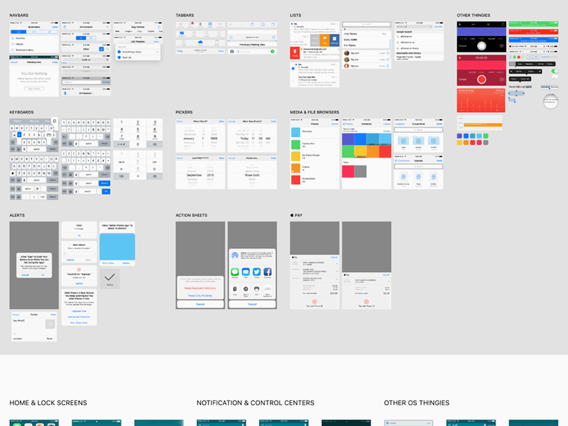 800x600 Ios 10 Complete Ui For Iphone 5, 6 And 6 Plus Freebie - Iphone 6 Plus Sketch