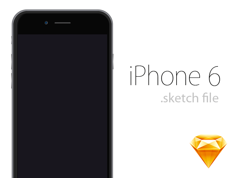 800x600 Apple Iphone 6 Sketch Freebie - Iphone 6 Sketch