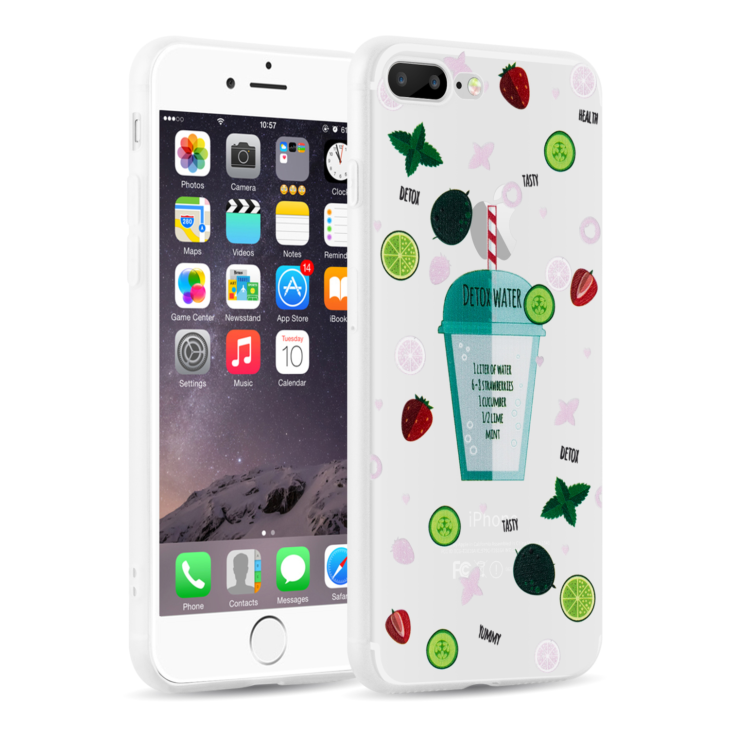 1500x1500 Iphone 7 Plus Matte Sketch Detox Water From Jammy Lizard - Iphone 7 Plus Sketch