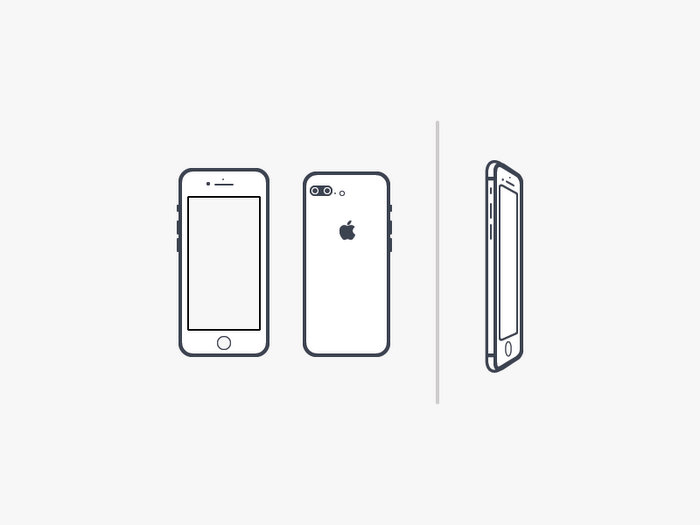 700x525 Free Iphone 7 And Iphone 7 Plus Psd Files And Sketch Template Mockups - Iphone 7 Plus Sketch