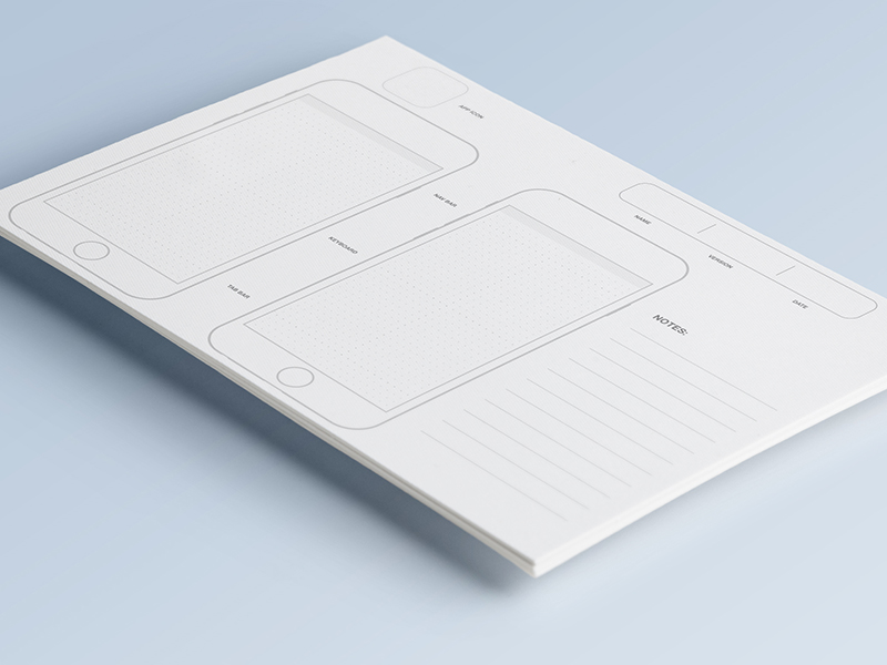 800x600 Iphone 6 A4 Printable Guidelines By Arcangelo Fiore - Iphone Sketch Pad