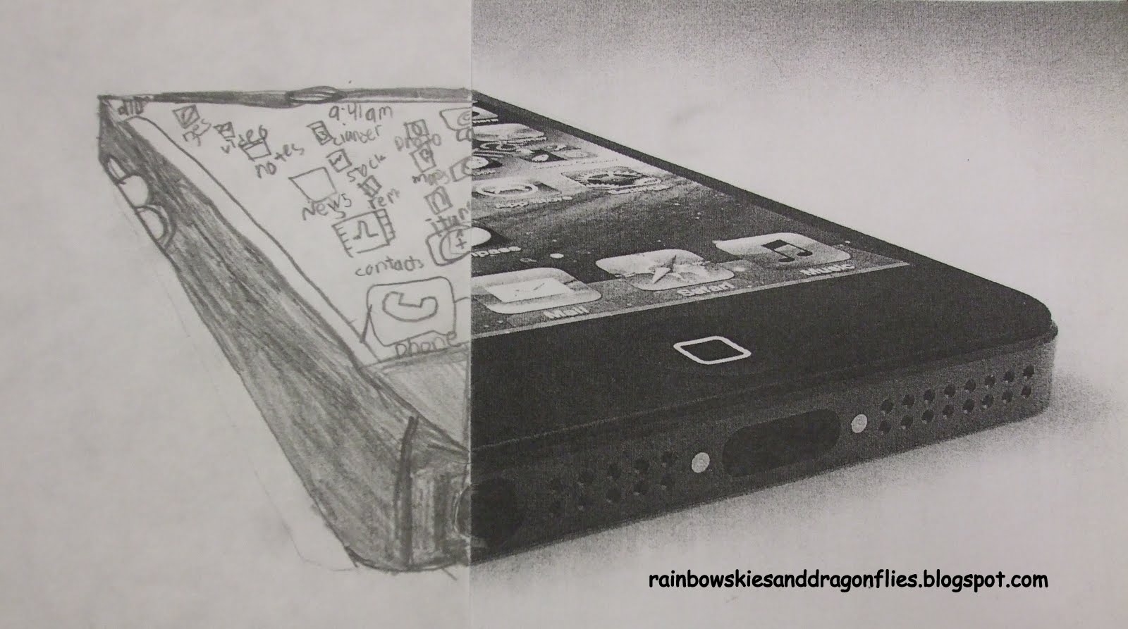 1600x893 Rainbow Skies Amp Dragonflies 5th Grade Iphone Amp Ipod Sketches - Ipod Sketch