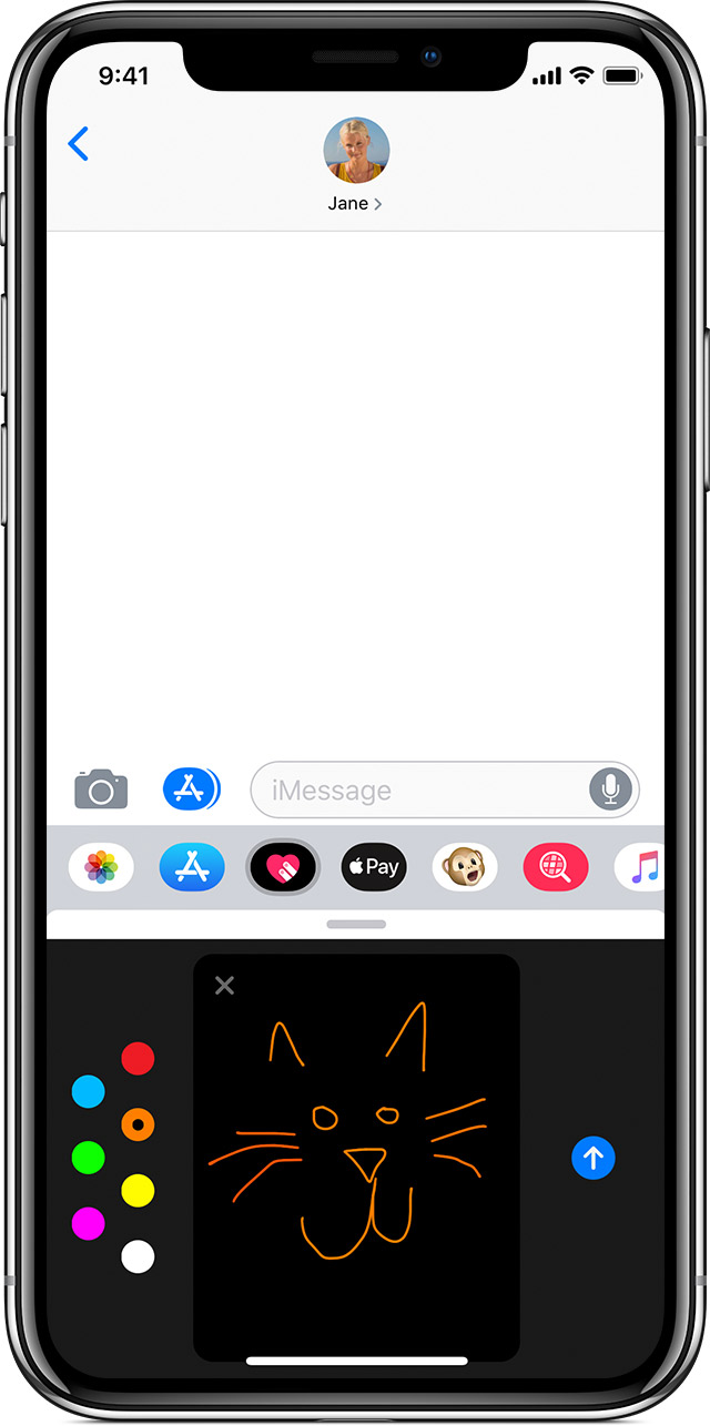 640x1286 Use Digital Touch On Your Iphone, Ipad, And Ipod Touch - Ipod Sketch