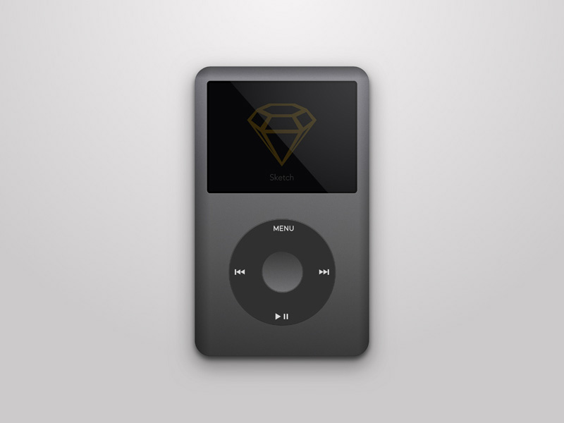 800x600 Ipod Classic Made In Sketch - Ipod Sketch