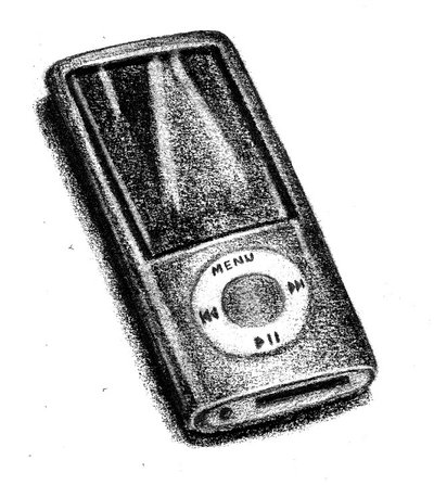400x447 Ipod Sketch By Midnighttiger8140 - Ipod Sketch