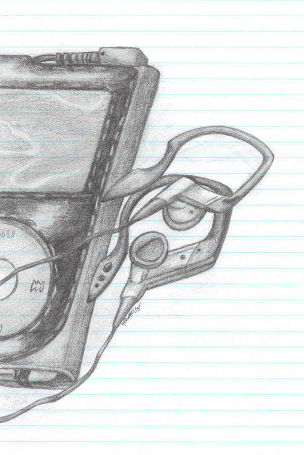 600x898 Ipod Sketch By Taijiya23 - Ipod Sketch
