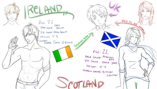 500x283 Hetalia England Images Scot Ireland Oc Design Sketch (Wip - Ireland Sketch