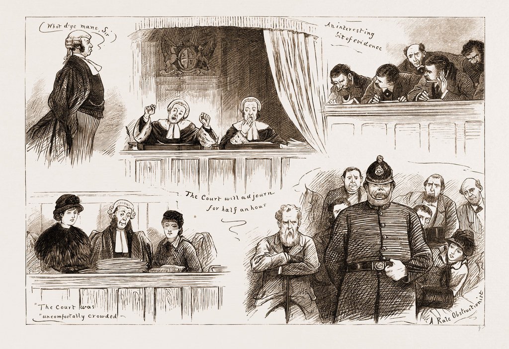 1024x701 The Land Agitation In Ireland The State Trial In Dublin, Sketches - Ireland Sketch