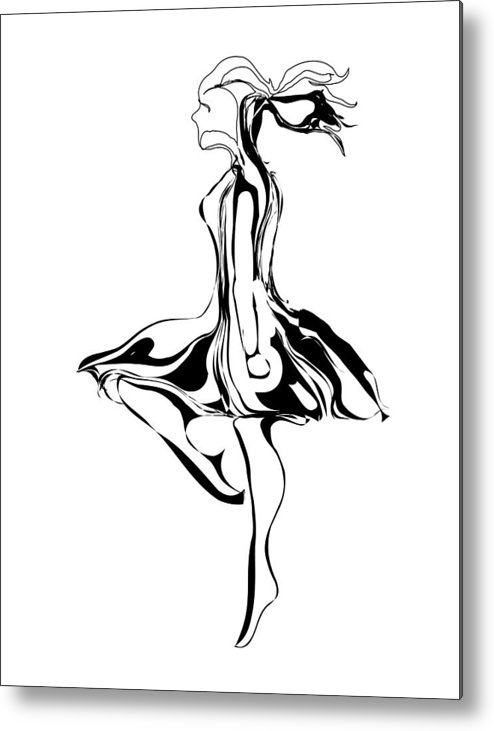 494x731 Irish Dancer Metal Print By Michael Lee - Irish Dance Sketch