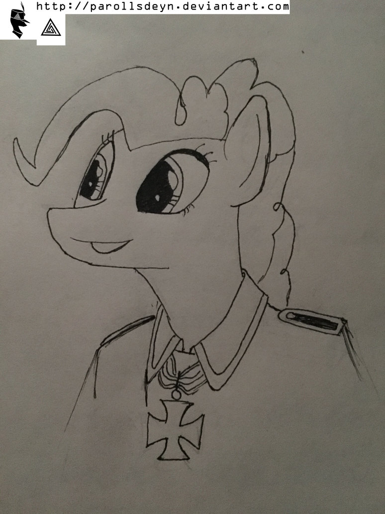 774x1032 Pinkie Pie Und Iron Cross By Parollsdeyn - Iron Cross Sketch