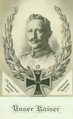240x388 Unser Kaiser, Our Emperor Wilhelm Ii. With Iron Cross - Iron Cross Sketch