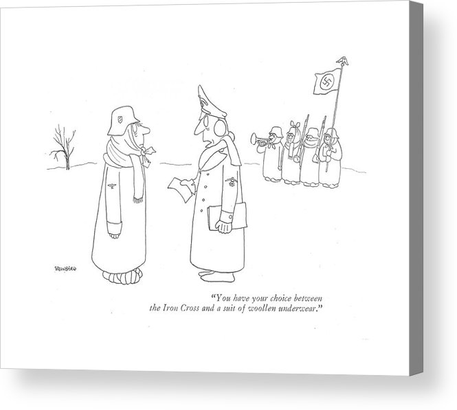 665x597 You Have Your Choice Between The Iron Cross Acrylic Print By Saul - Iron Cross Sketch