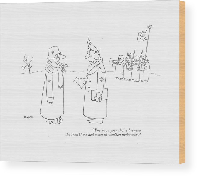 655x587 You Have Your Choice Between The Iron Cross Wood Print By Saul - Iron Cross Sketch