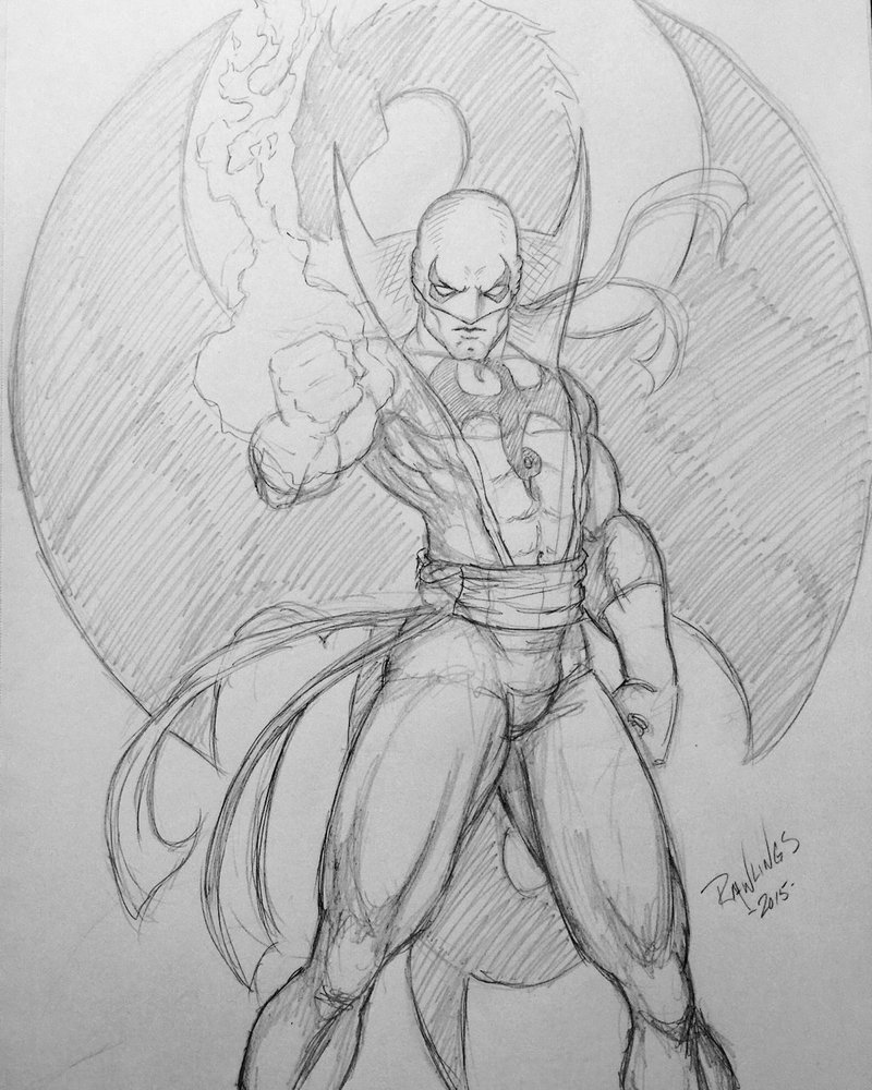 800x1000 Iron Fist Sketch By Pppub - Iron Fist Sketch