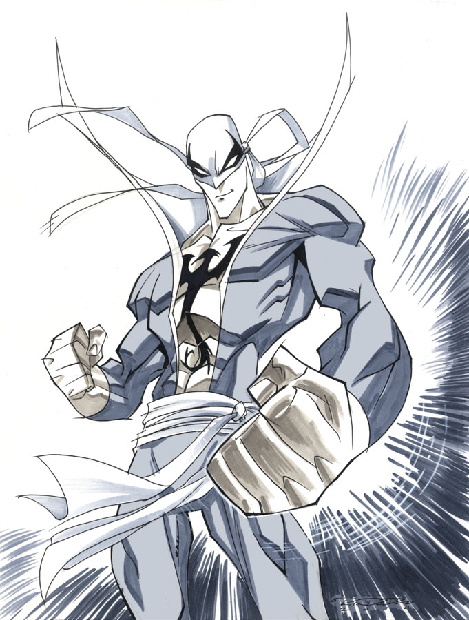 681x900 Con Sketchiron Fist By Kharyrandolph - Iron Fist Sketch