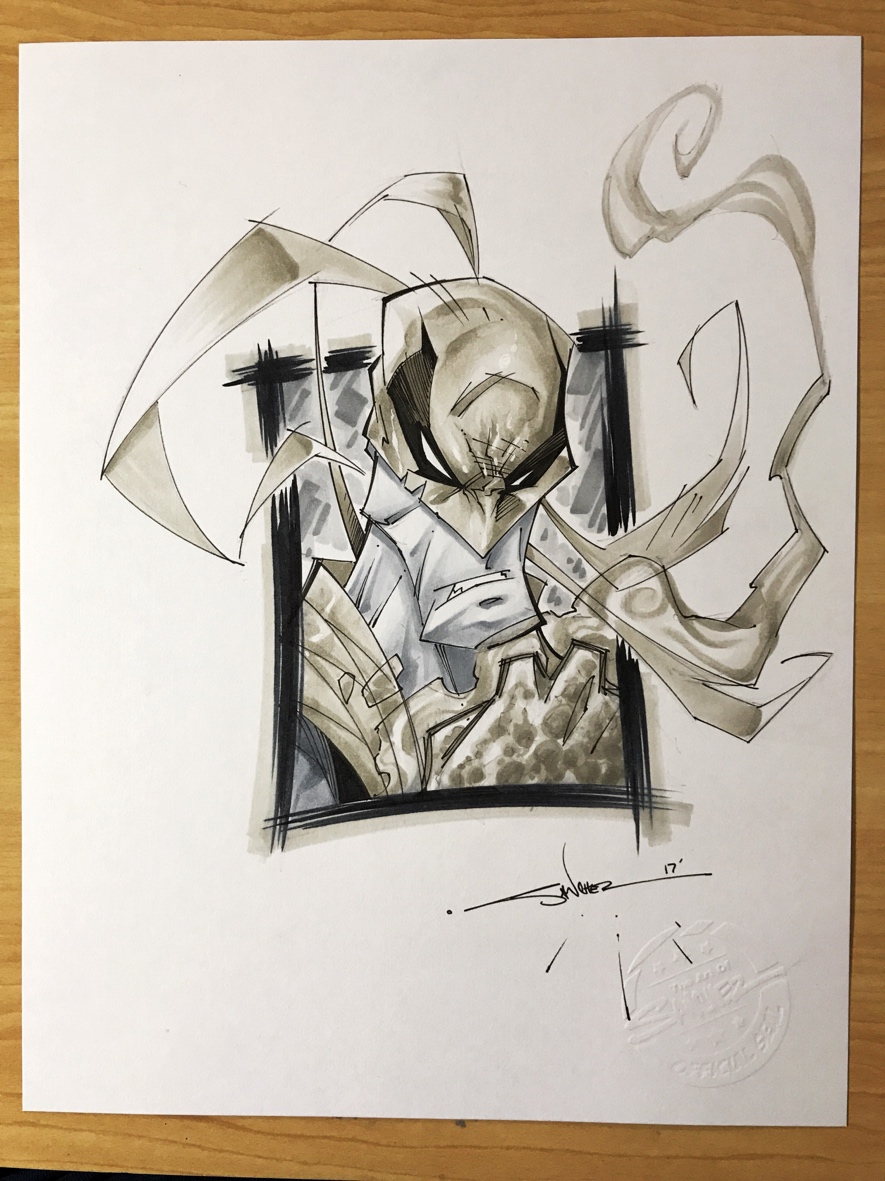 885x1181 Original Art Iron Fist Copic Colored The Sketch Art Of Sanchez - Iron Fist Sketch