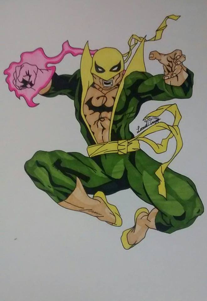 660x960 Speed Drawing - Iron Fist Sketch