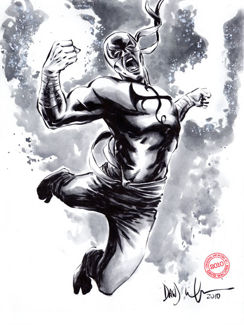 500x667 Davedrawscomics The Blog! Iron Fist And Haunted Tank - Iron Fist Sketch