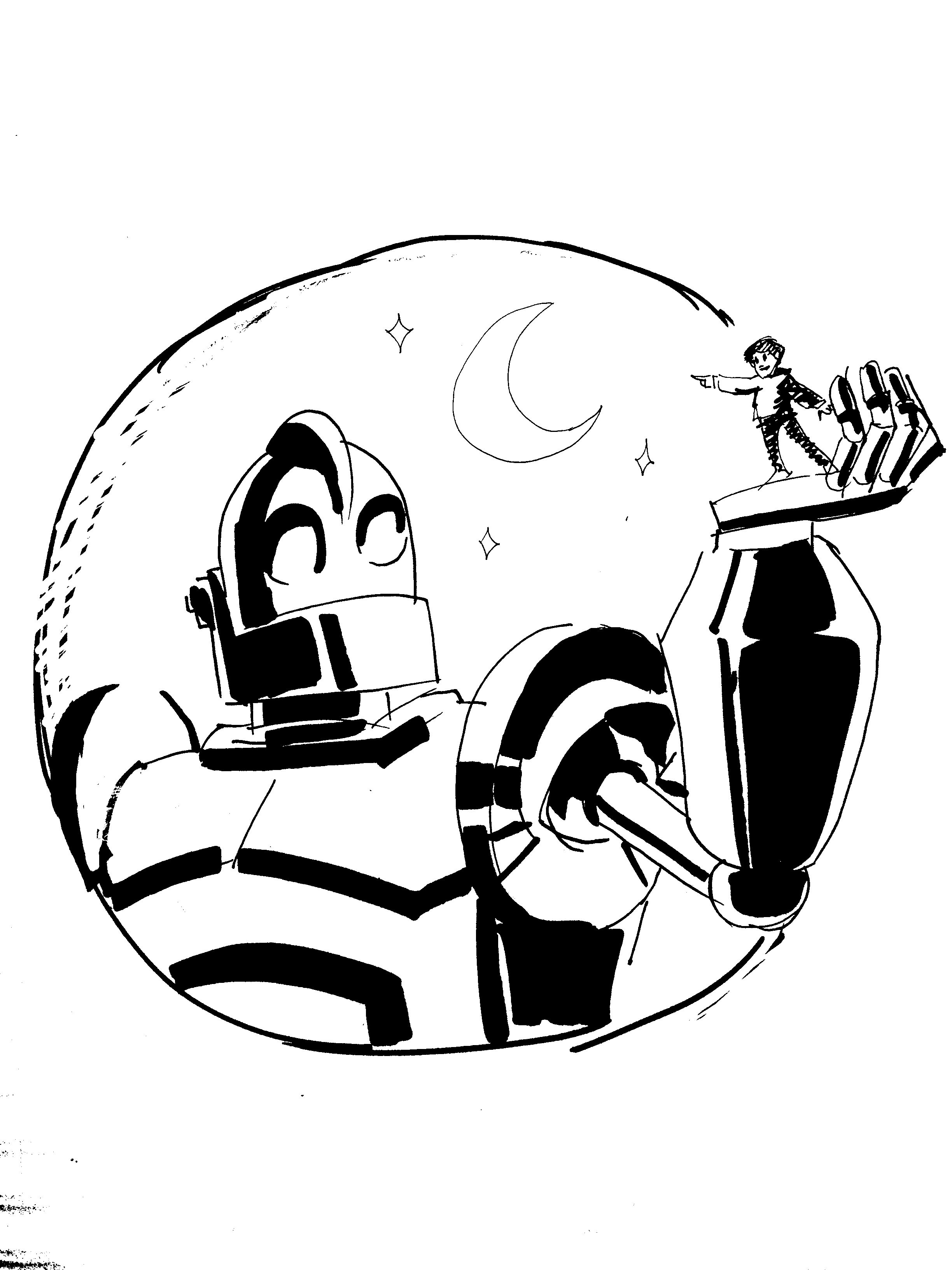 2448x3264 Iron Giant Fan Art Paul Z Creative Services - Iron Giant Sketch