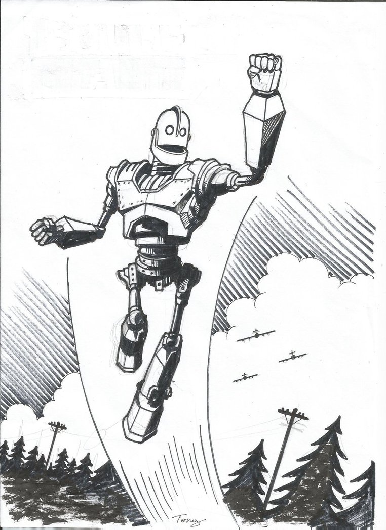 762x1048 Iron Giant By Ga Ren - Iron Giant Sketch