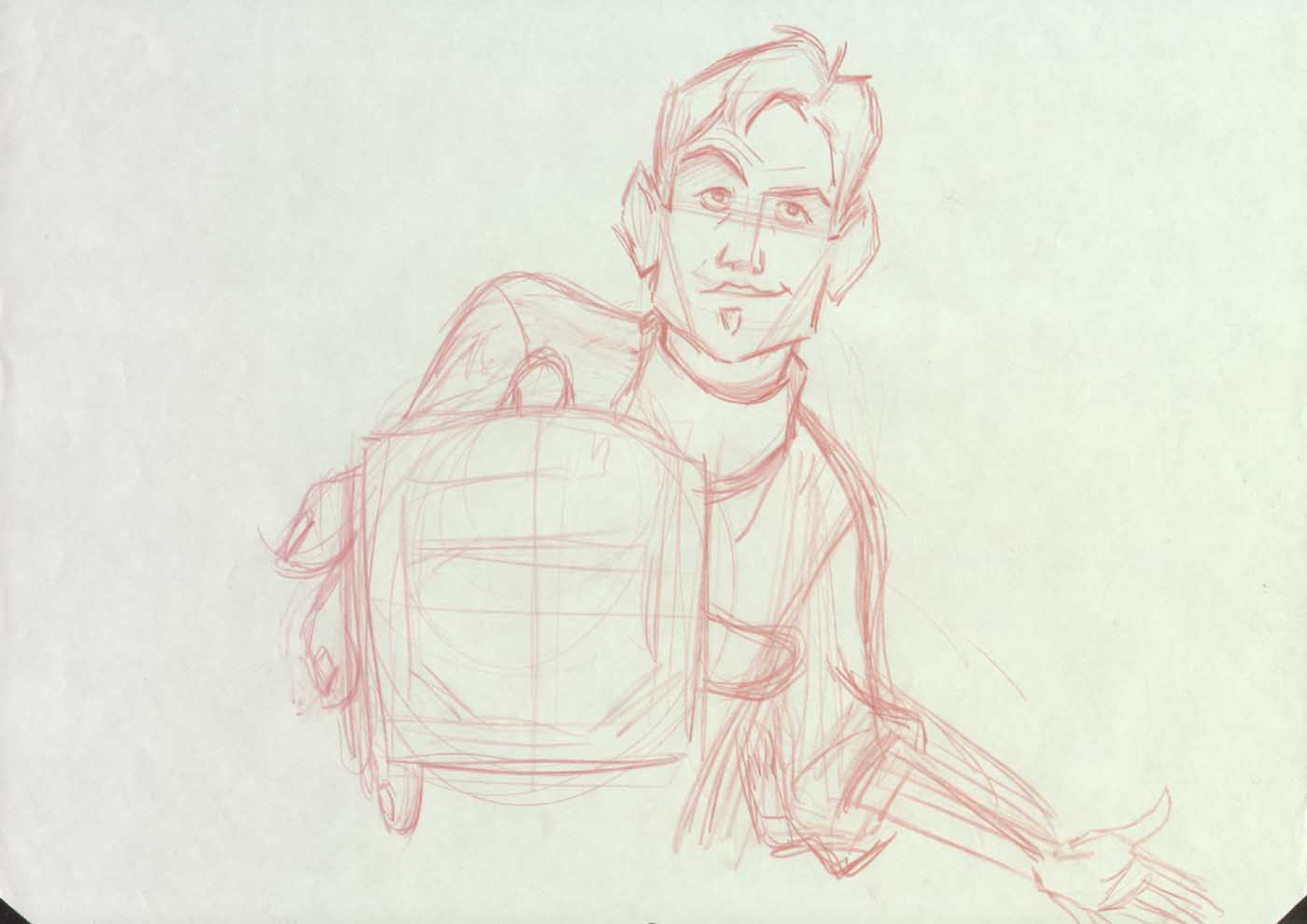 1400x990 The Iron Giant - Iron Giant Sketch